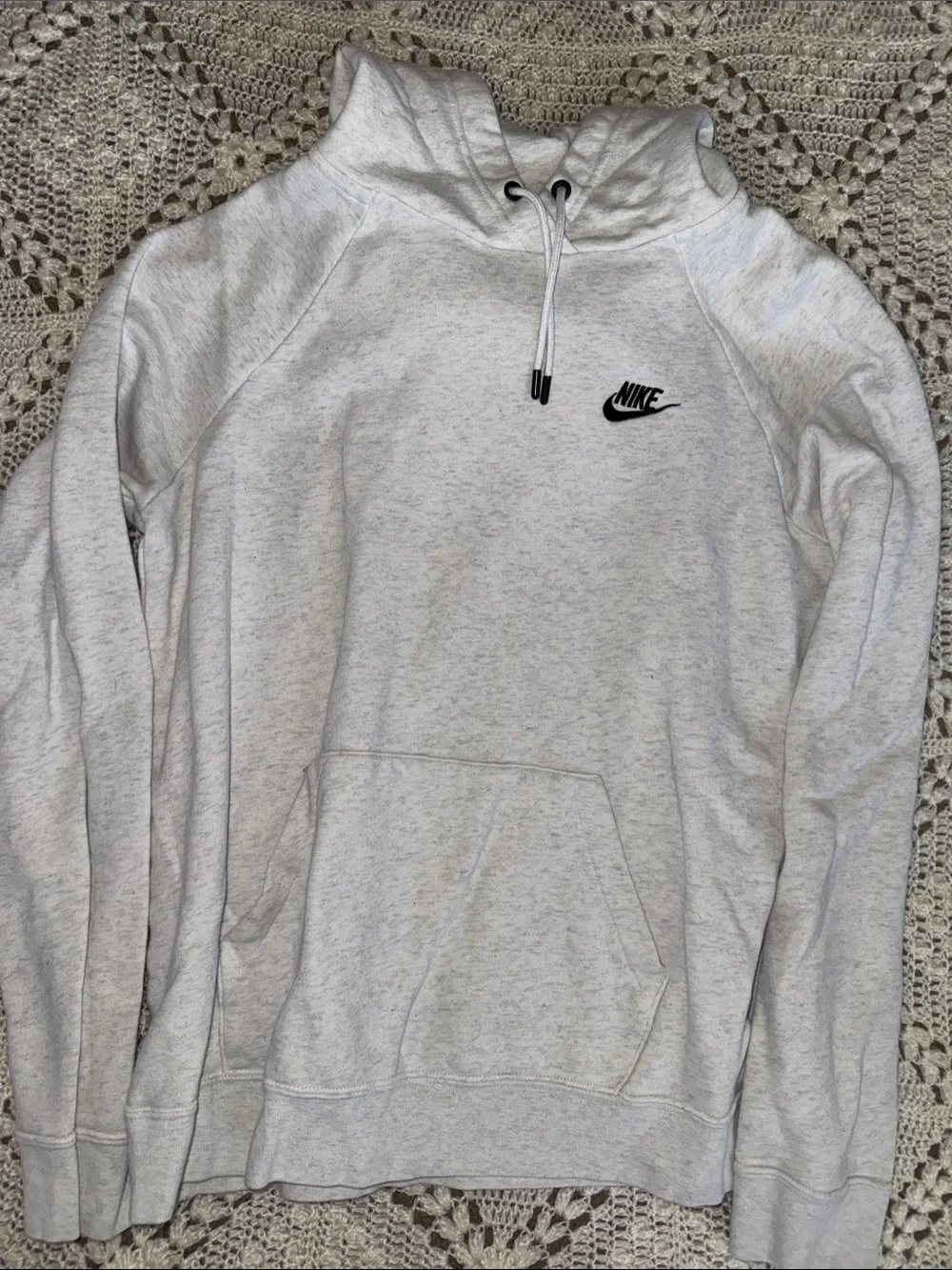 Nike Heather Light Gray Pullover Hoodie